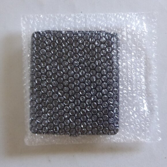 VINTAGE NEW HINGED CIGARETTE HARD CASE GERMAN LEATHER BLACK GUN METAL - Picture 9 of 9